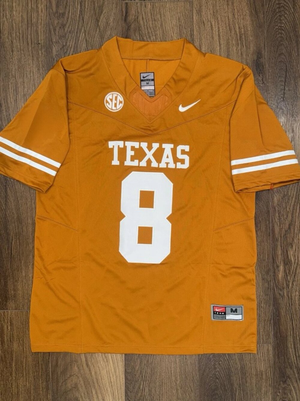 Cam Coleman Orange Stitched Jersey Vapor
